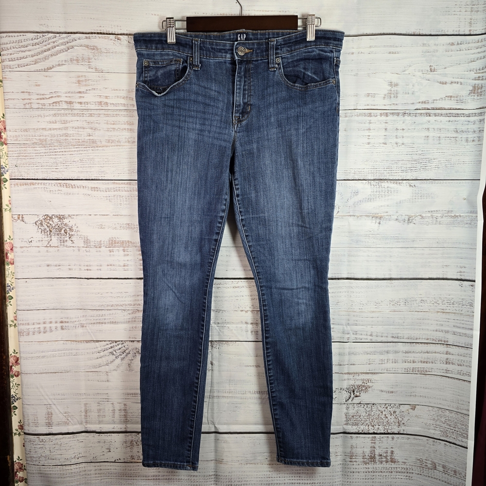 GAP Women’s‎ Size 31R Legging Jeans Medium Wash Stretch Denim